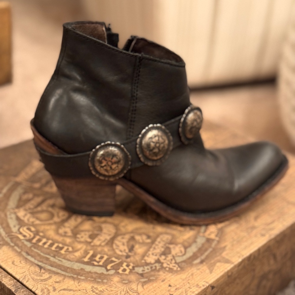 LIBERTY BLACK Ankle Boots with Silver Accents